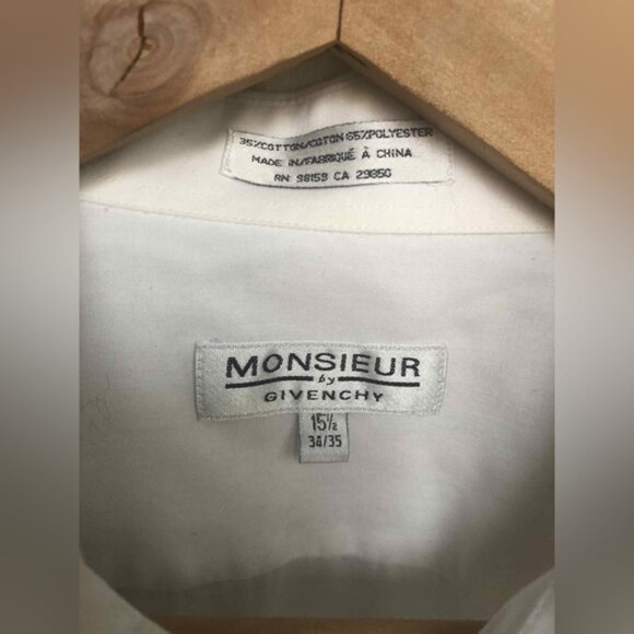 Givenchy Monsieur Classic White Dress Shirt Long Sleeve - Picture 12 of 12